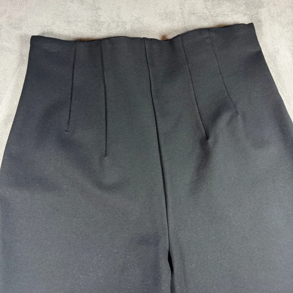 Banana Republic Ponte‎ Knit Ski Pant Womens M Black High Rise Stretch Work Pants